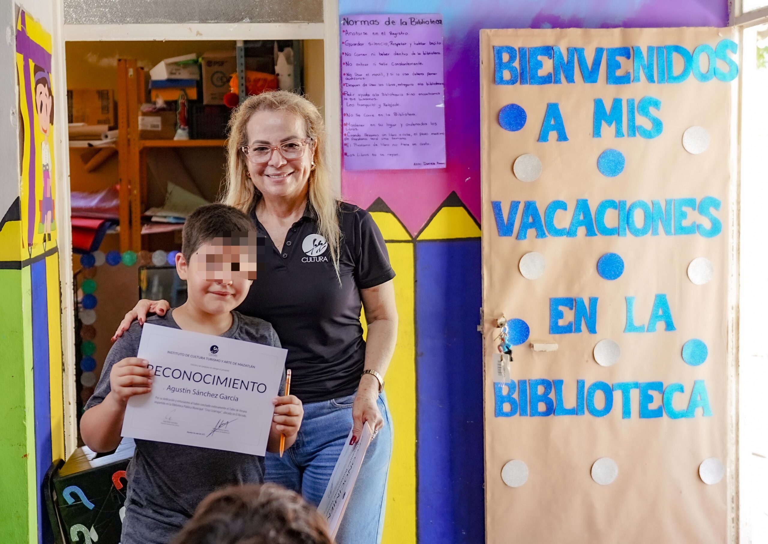Taller de verano "Factor sorpresa" en biblioteca de El Recodo, Mazatlán