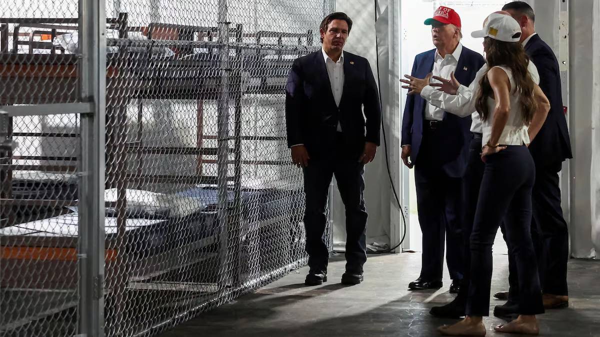 Trump visita Alligator Alcatraz