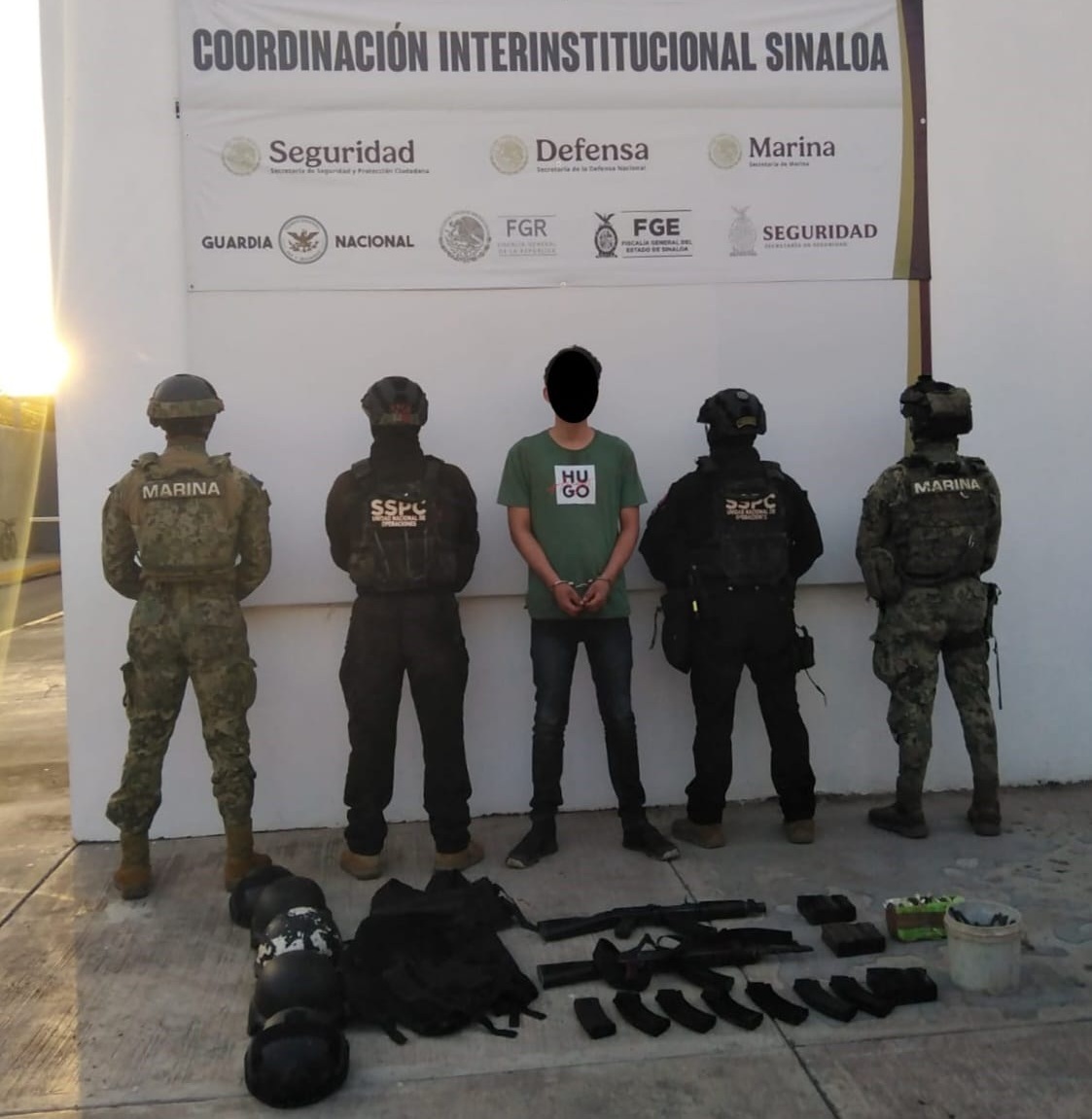 Un detenido y aseguramiento de arsenal en Mocorito