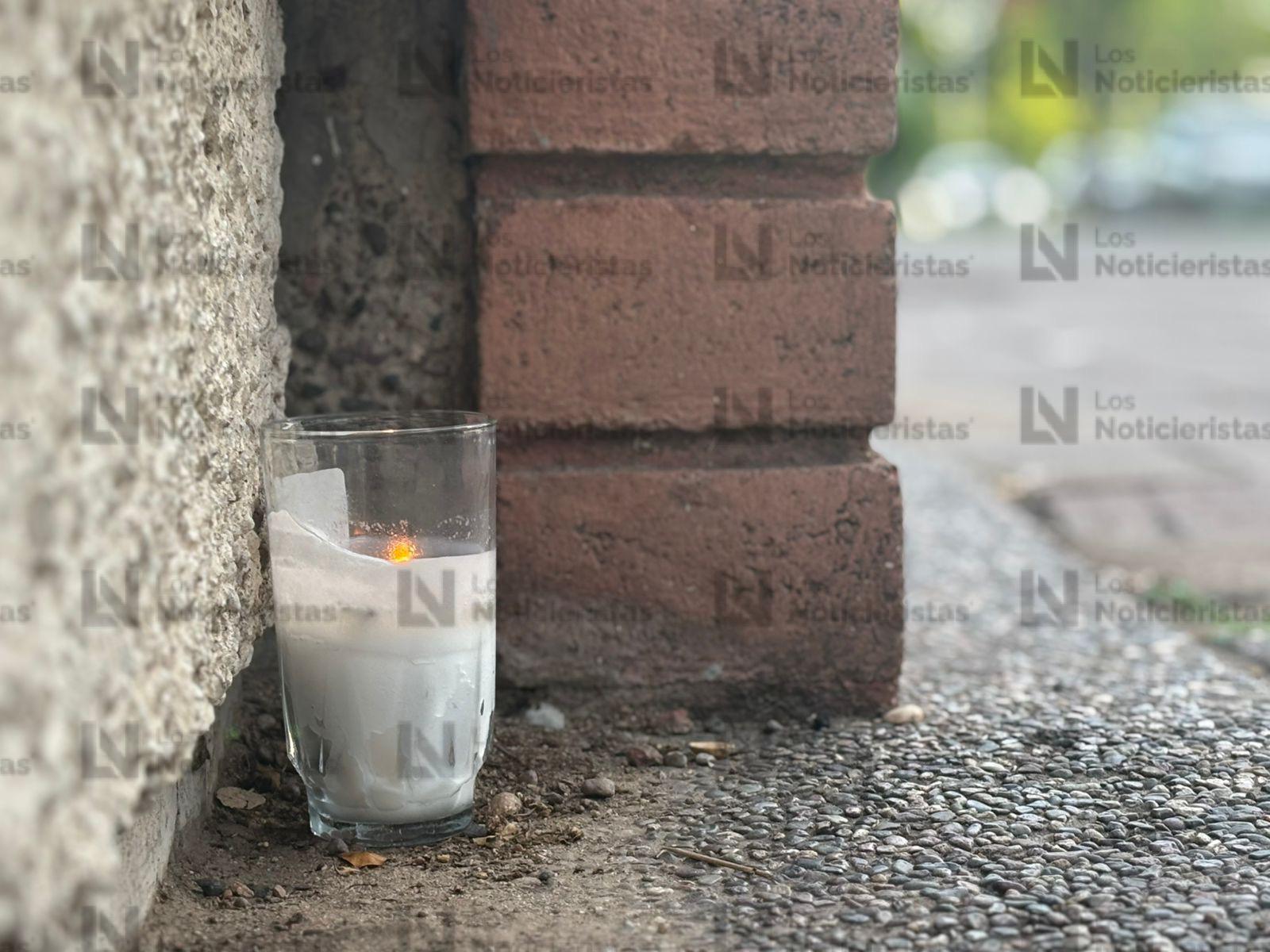 Lugar donde perdió la vida Efigenia tras recibir una bala perdida en el pecho durante una persecución en Culiacán