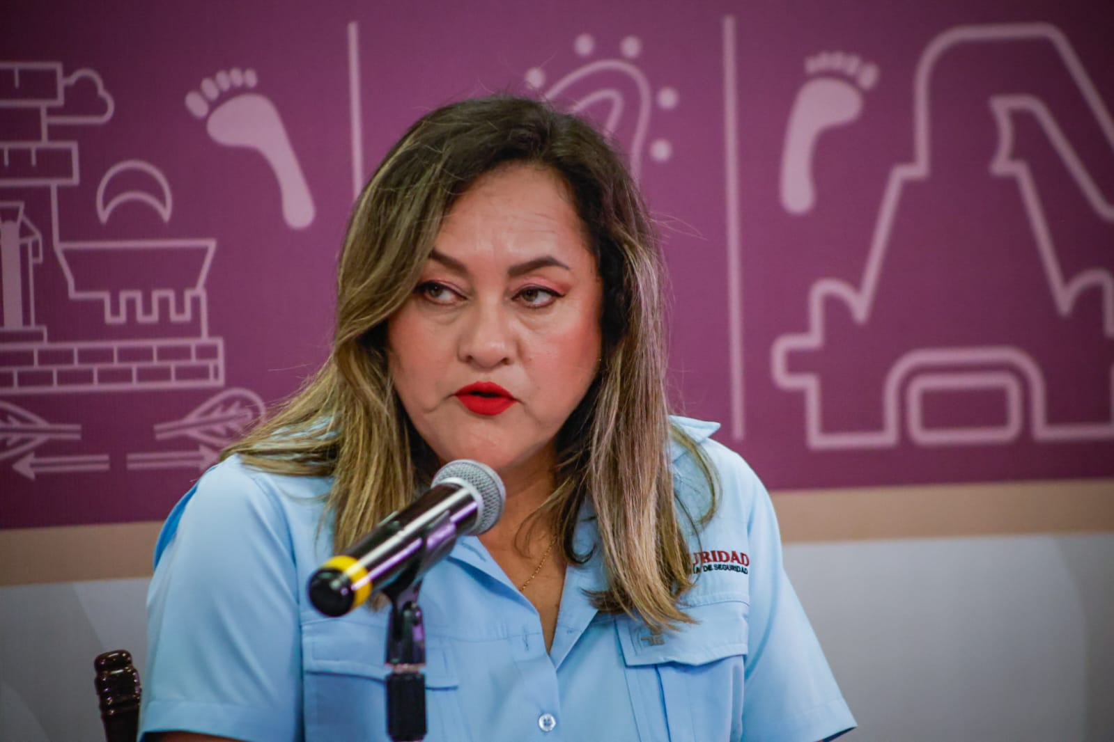 Verona Hernández, vocera de la Secretaría de Seguridad