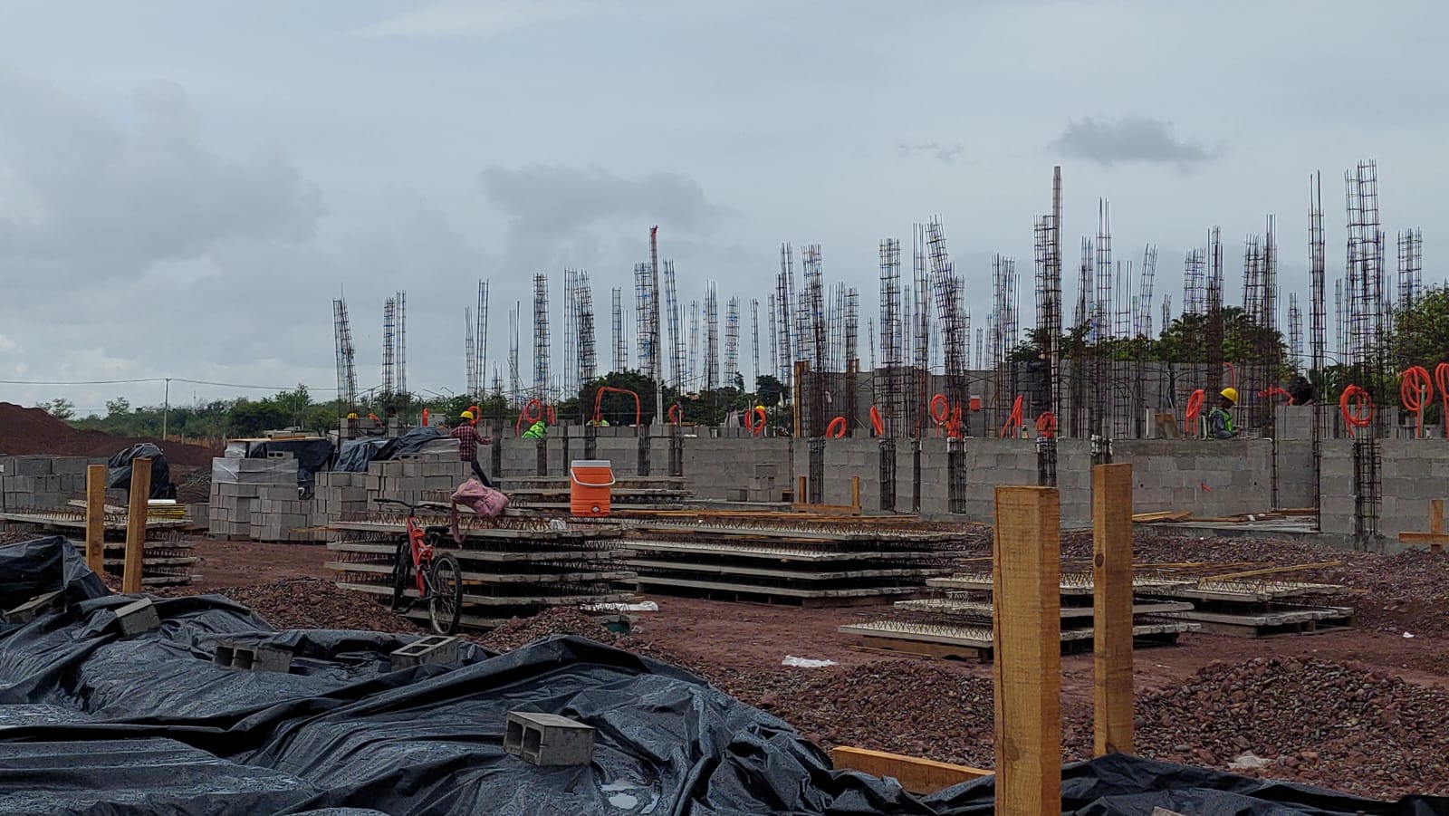 Viviendas del Programa Bienestar en Los Mochis, medidas y distribución de los edificios