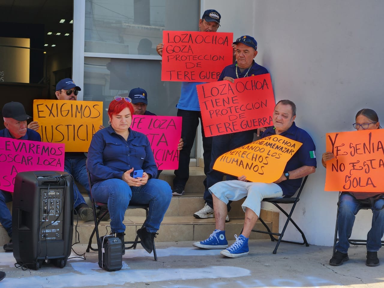 Continúa Yesenia Rojo manifestaciones en la CEDH