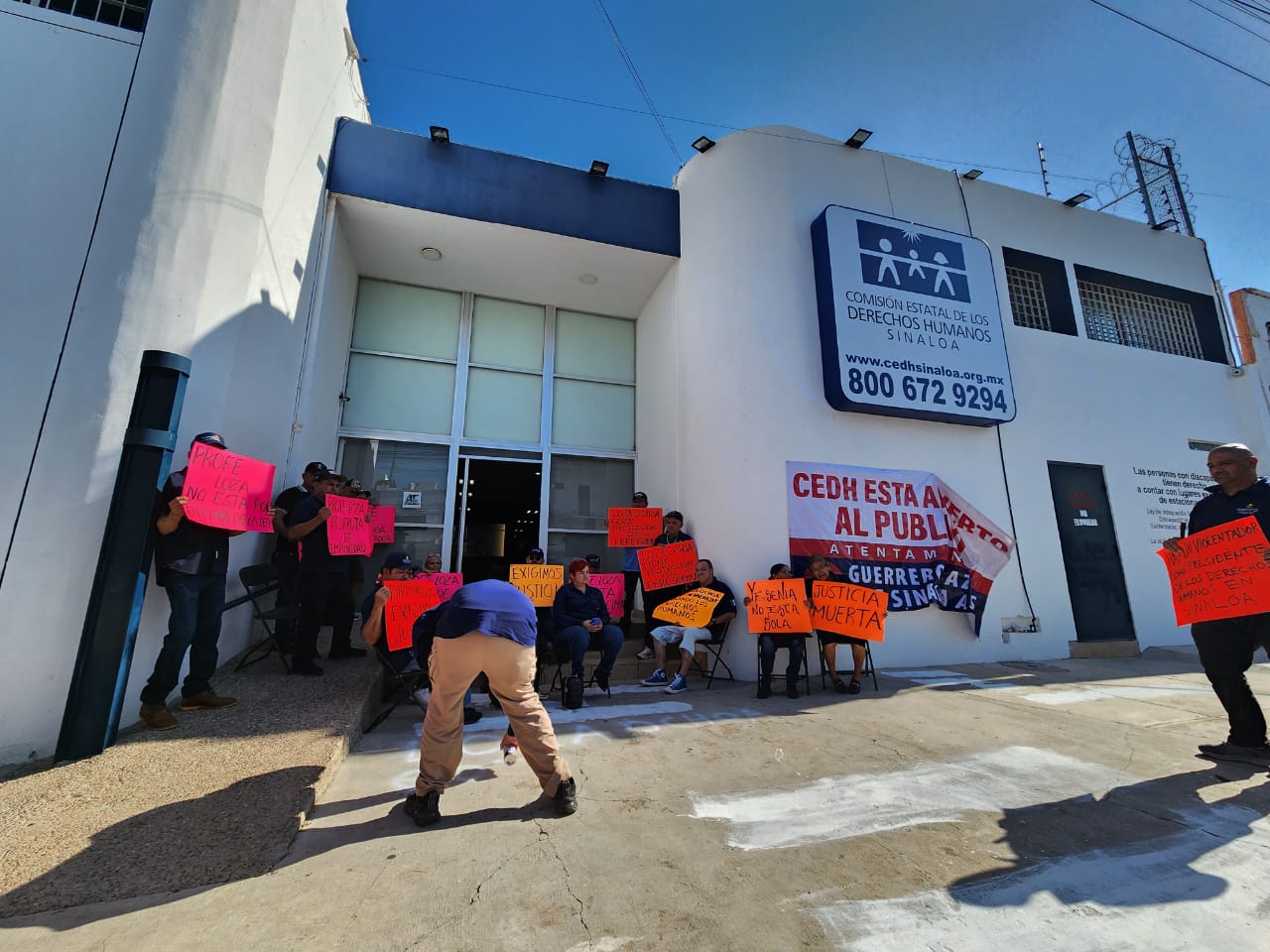 yesenia rojo manifestacion en cedh
