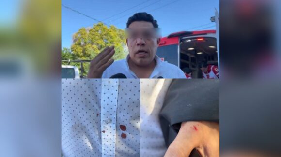 Agreden a golpes al periodista Jorge Heras en Mexicali; cámaras captan a los agresores sin cubrirse el rostro