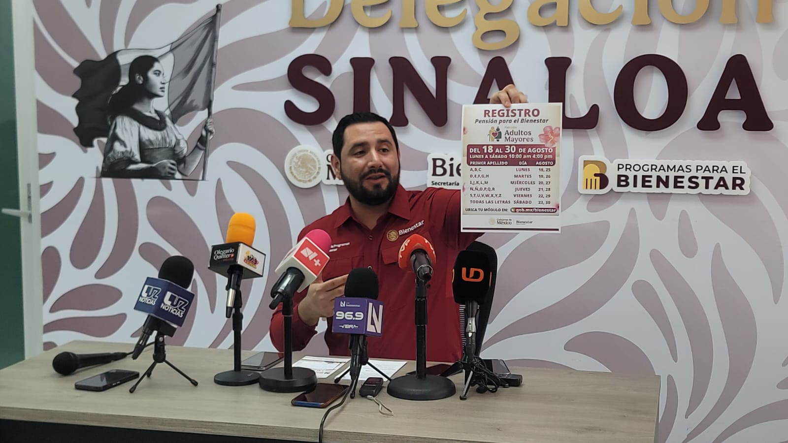 Ángel Ulises Piña García, delegado de Programas para el Bienestar en Sinaloa