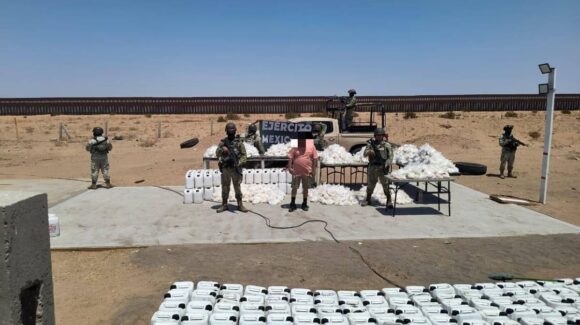 Decomisan 838 kilos de cristal en retén de Sonora: uno de los mayores golpes al narco
