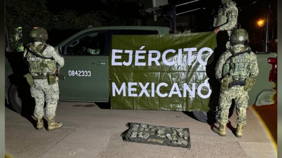 Aseguran droga y municiones en operativos en Guamúchil y Rosario