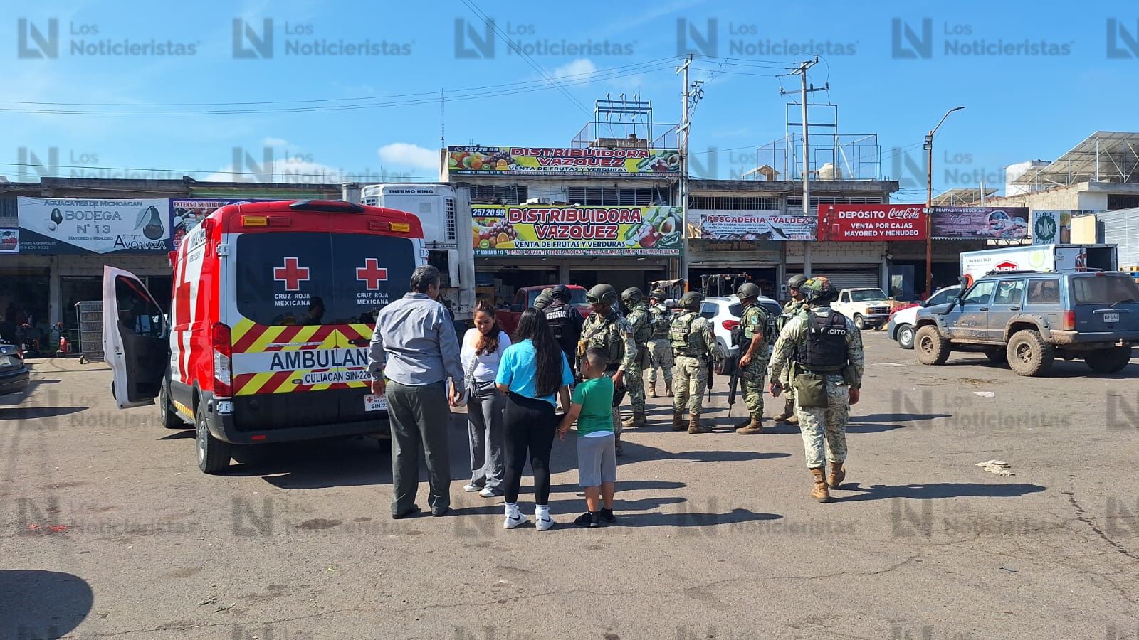 Ataque a balazos a empleados en el Mercado de Abastos en Culiaçán