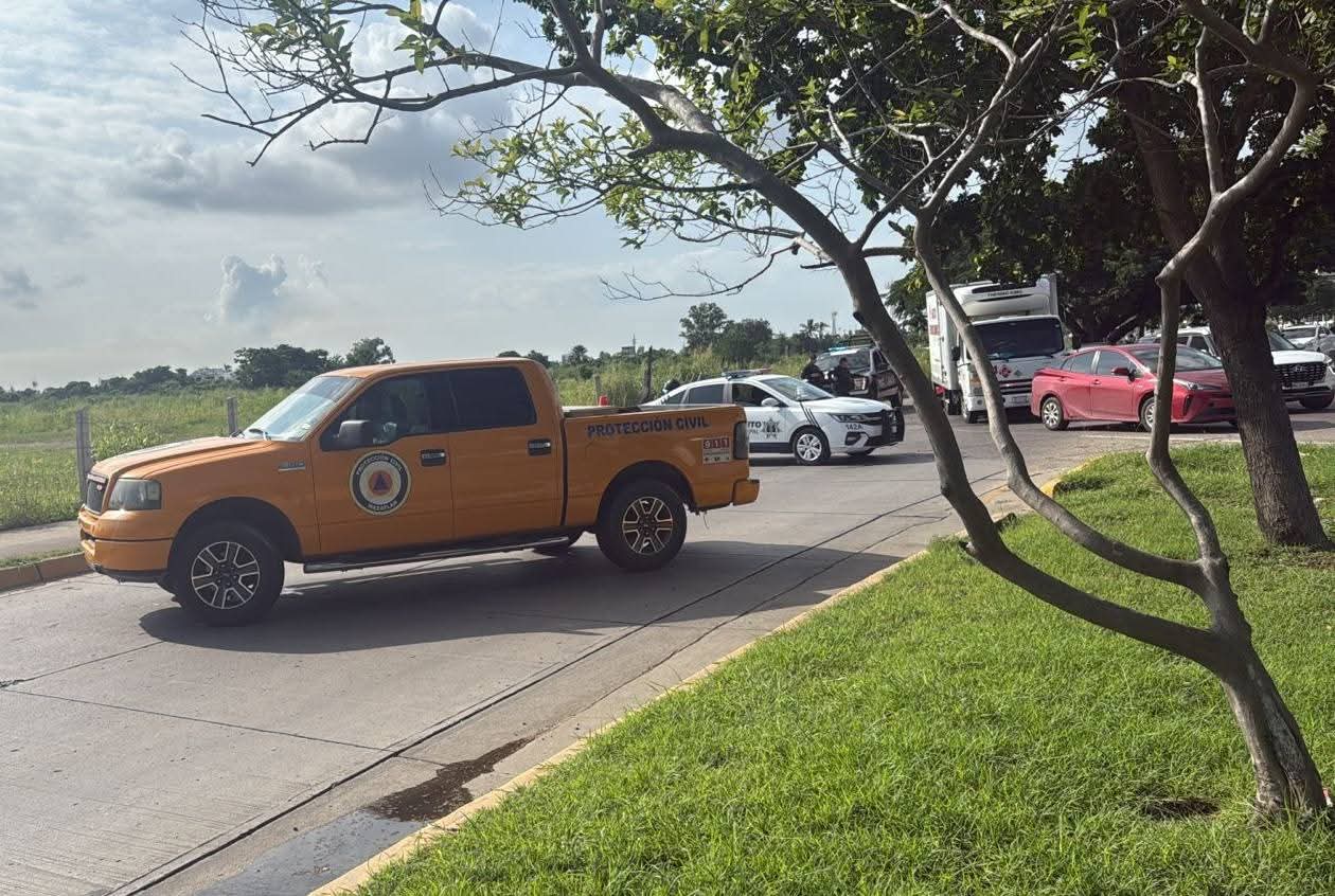 Automóvil quedó en pérdida total tras incendiarse en Mazatlán