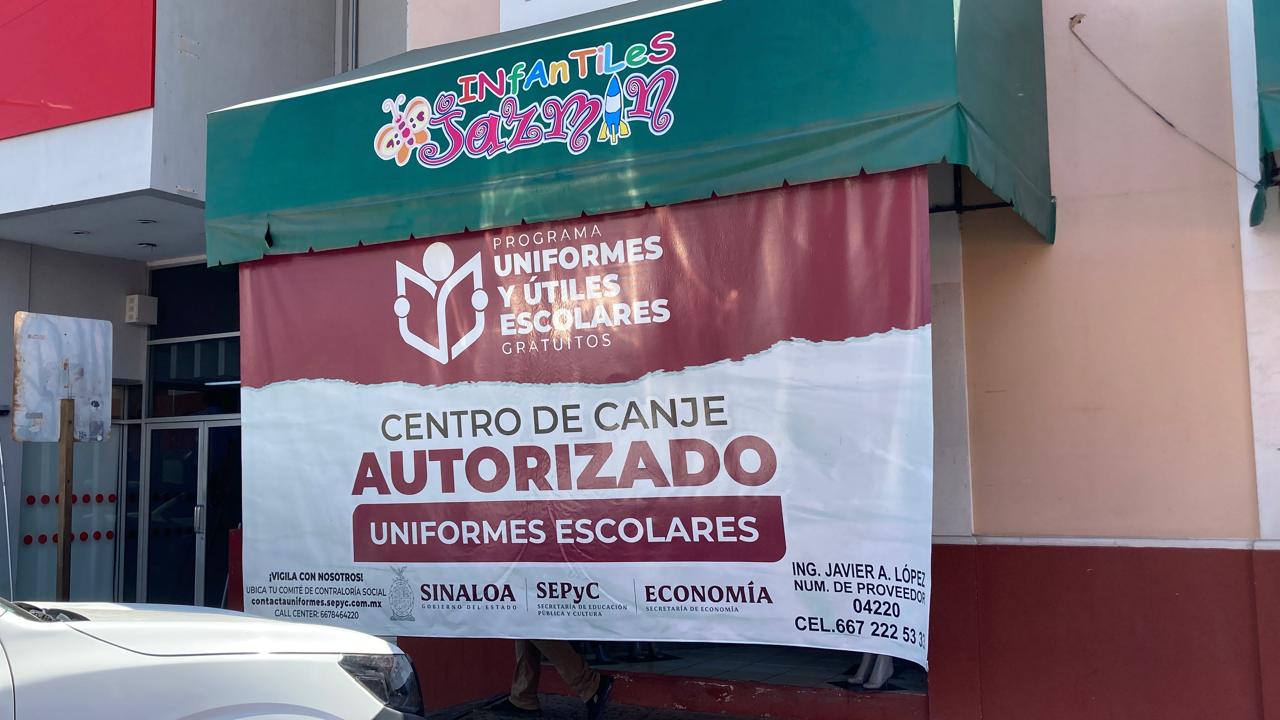 Centro de canje de uniformes escolares en Sinaloa