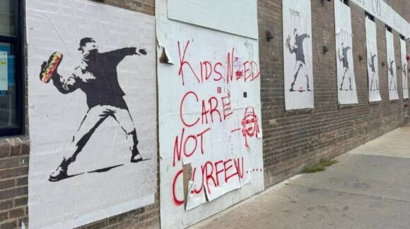“Liberen a DC”: carteles, grafitis y sándwiches contra la militarización de Trump en Washington