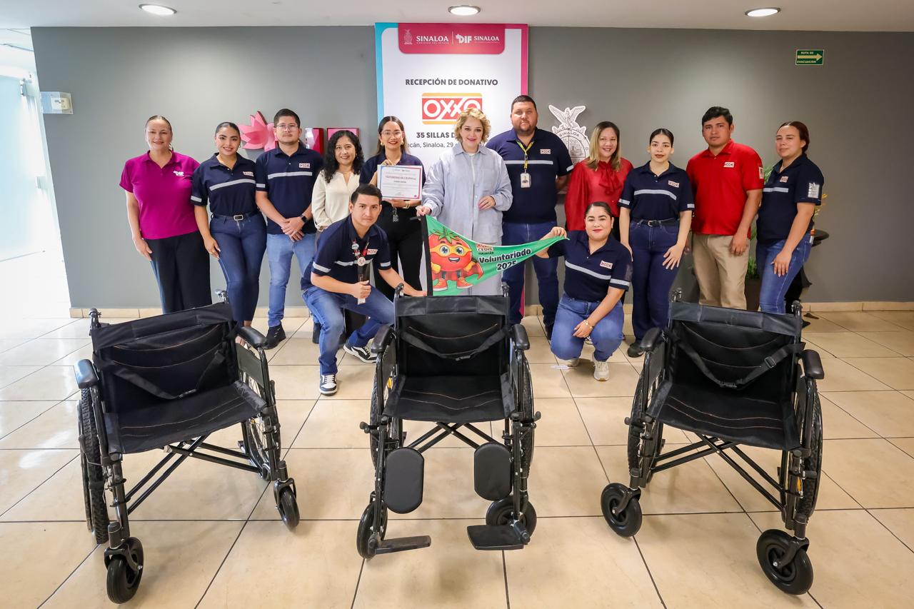 DIF Sinaloa recibe donación de Tiendas Oxxo