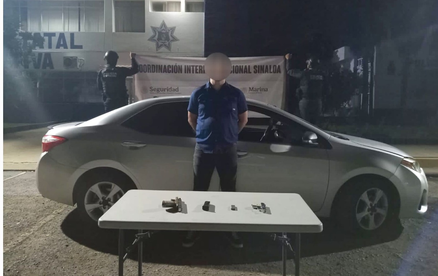 Detienen a un hombre armado en la colonia Solidaridad, en Culiacán