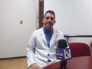 El director del Hospital General de Los Mochis, doctor Jaime Astorga Mendoza