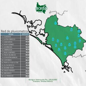 En Guasave hubo acumulados de hasta 88 milímetros 