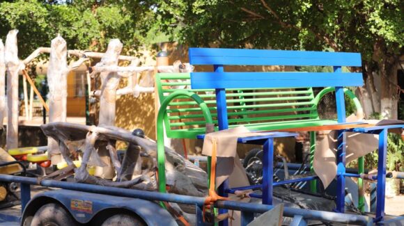 En Guasave se invierten 6.1 MDP en parque en El Sacrificio y en pavimentación de la calle Ángel Flores, en Bamoa