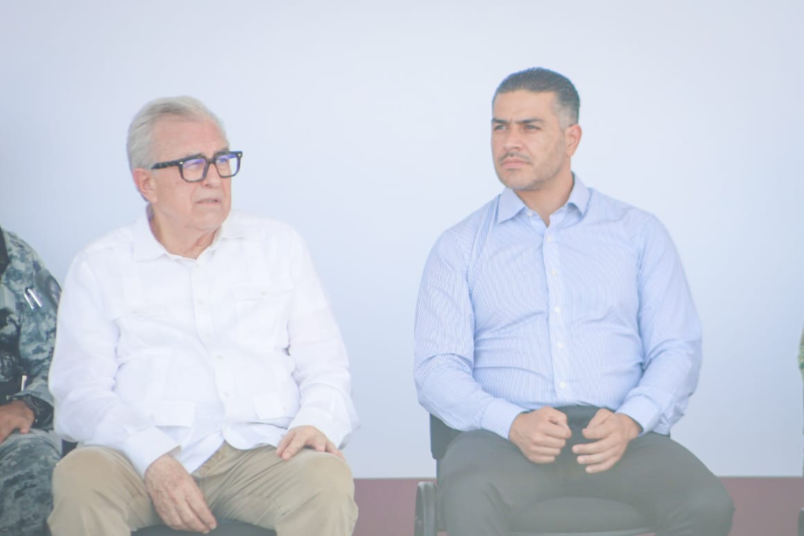 Gobernador Rubén Rocha Moya con Omar García Harfuch