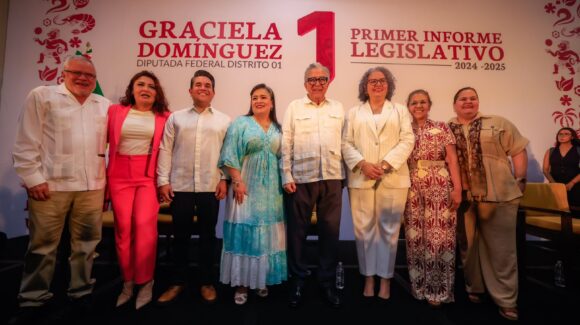 ‘Mejorar educación y salud es combatir la pobreza’, respalda Rocha Moya informe de Graciela Domínguez en Mazatlán