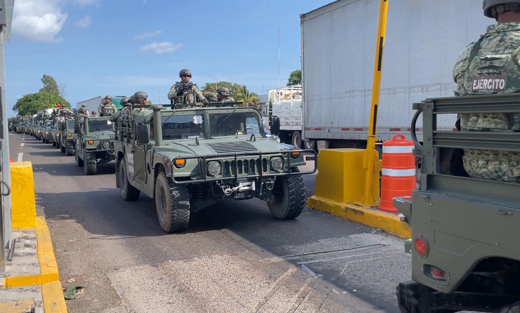 Llegan más militares a Sinaloa