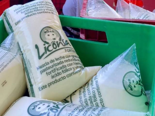 Leche Liconsa de venta en Sinaloa