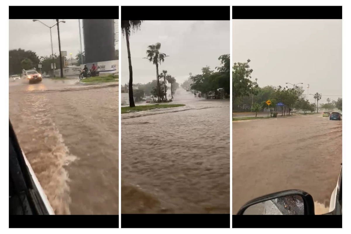 Lluvias del jueves en Culiacán dejaron encharcamientos