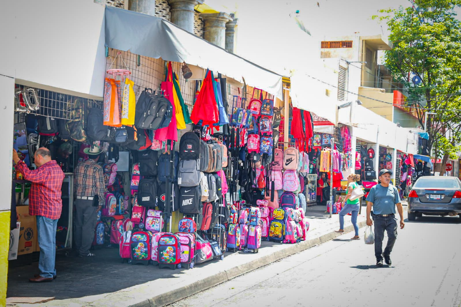 Los diseños y precios de las mochilas más buscadas en el Mercado Garmendia