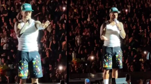 “¿Usted cree que es buena idea?”: Maluma detiene su concierto y regaña a fan por llevar a su bebé