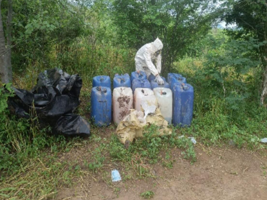 Militares destruyen material y un narcolaboratorio en Culiacán