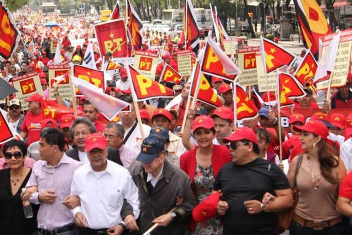 Mitin del Partido del Trabajo
