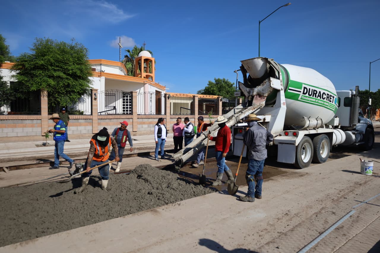 Obras en el municipio de Navolato