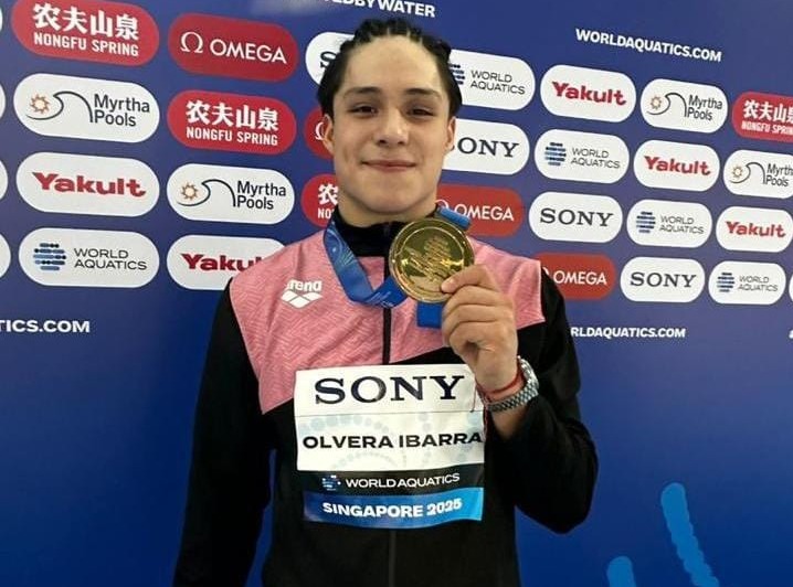 Osmar Olvera, el mejor clavadista en Singapur 2025
