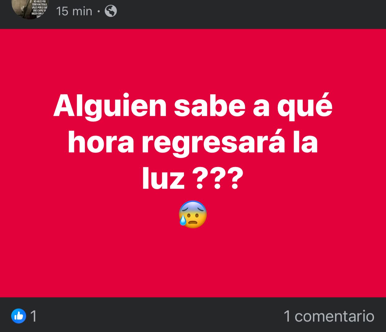 Quejas por apagon en La Conquista 3