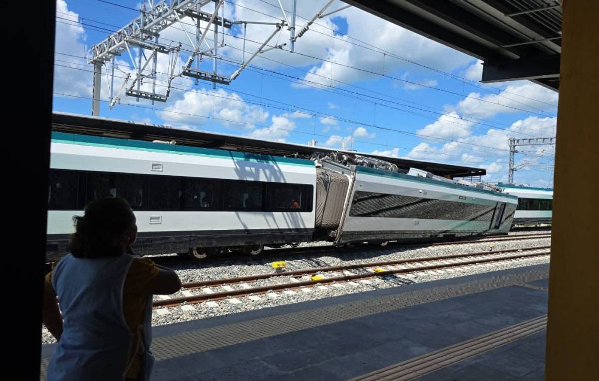 Se descarrila el Tren Maya en Izamal, Yucatán