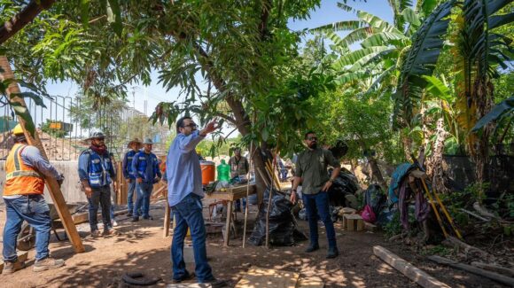 Gámez Mendívil supervisa avances en construcción de la planta potabilizadora que se construye al norte de Culiacán