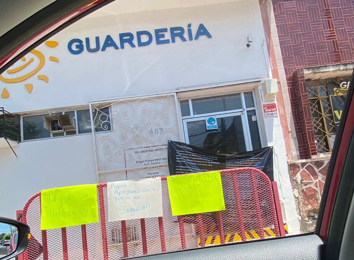 Trabajadores de Guarderia de CANIRAC suspenden labores por falta de pago