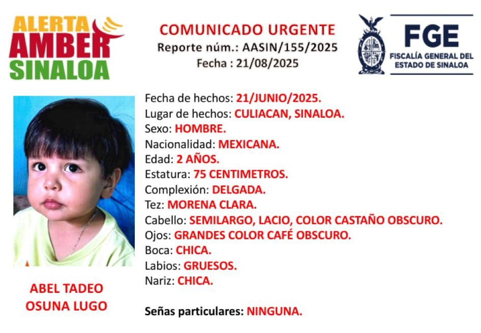 Buscan a abel tadeo desaparecio en Culiacán