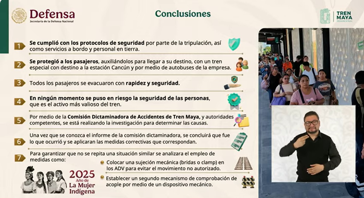 Datos sobre el accidente del Tren Maya en Yucatán