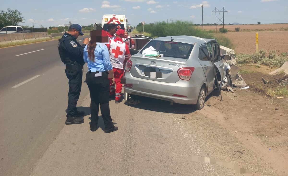 Accidente en la México 15 en Guasave