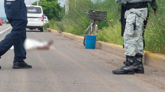 Muere adulto mayor, vendedor de raíces sayas, en la salida norte de Guamúchil