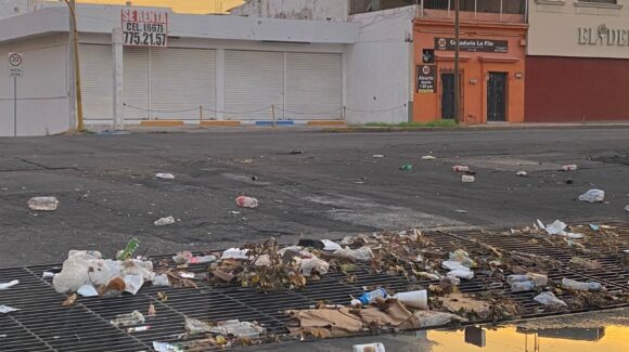 Lluvias de este domingo dejaron alrededor de dos toneladas de basura en Culiacán: Servicios Públicos