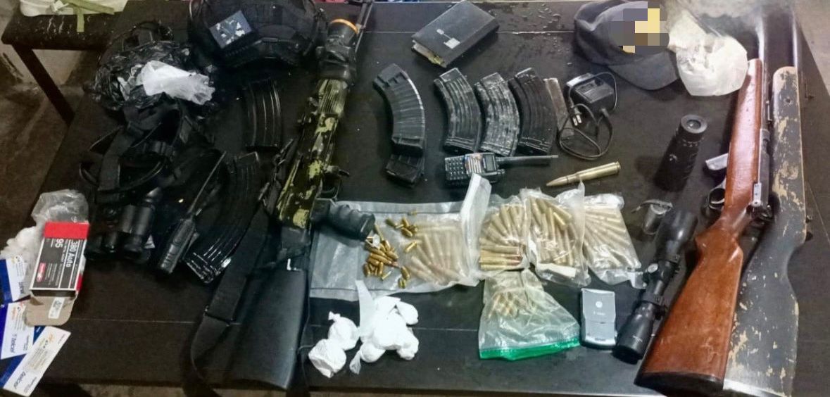 armas y drogas incautadas