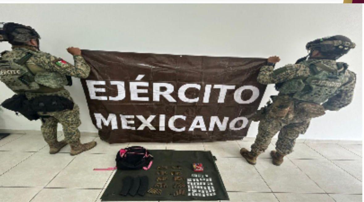 Municiones y droga asegurada en Culiacán