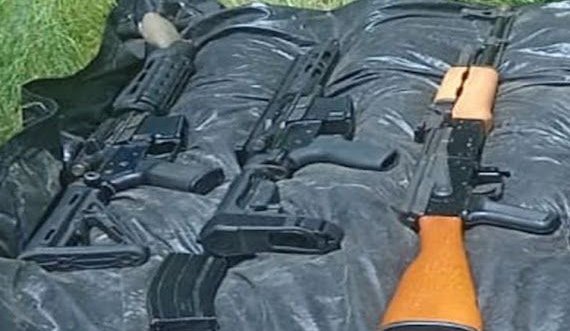 aseguramiento de armas largas y cargadores en lomas de tamazula