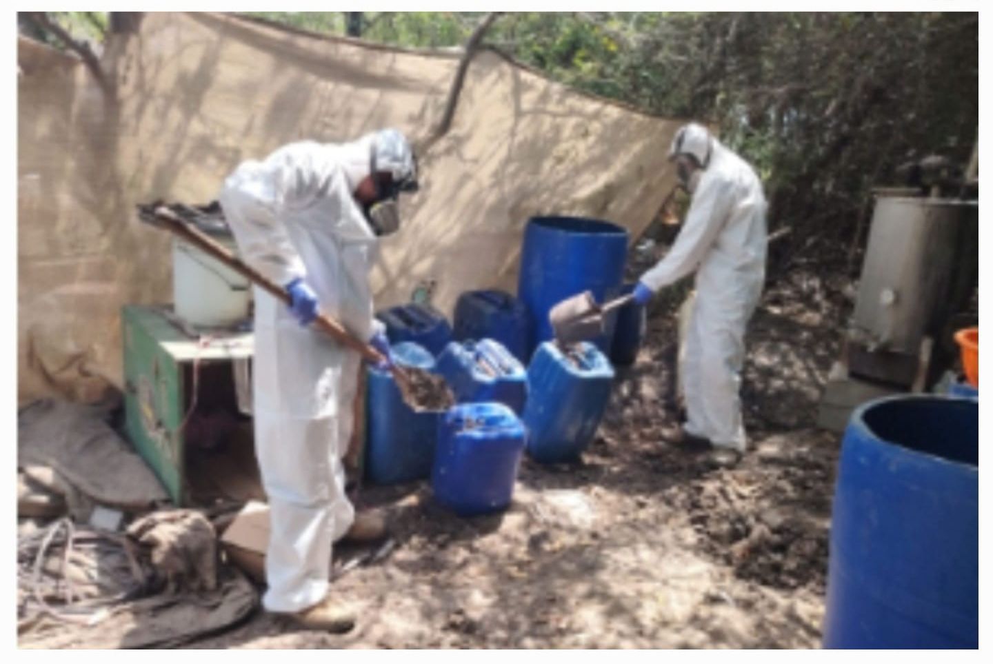 Aseguran narcolaboratorio en Culiacán