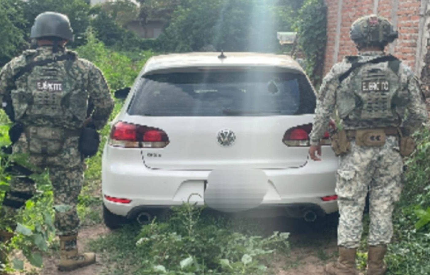 Vehículo asegurado Culiacancito