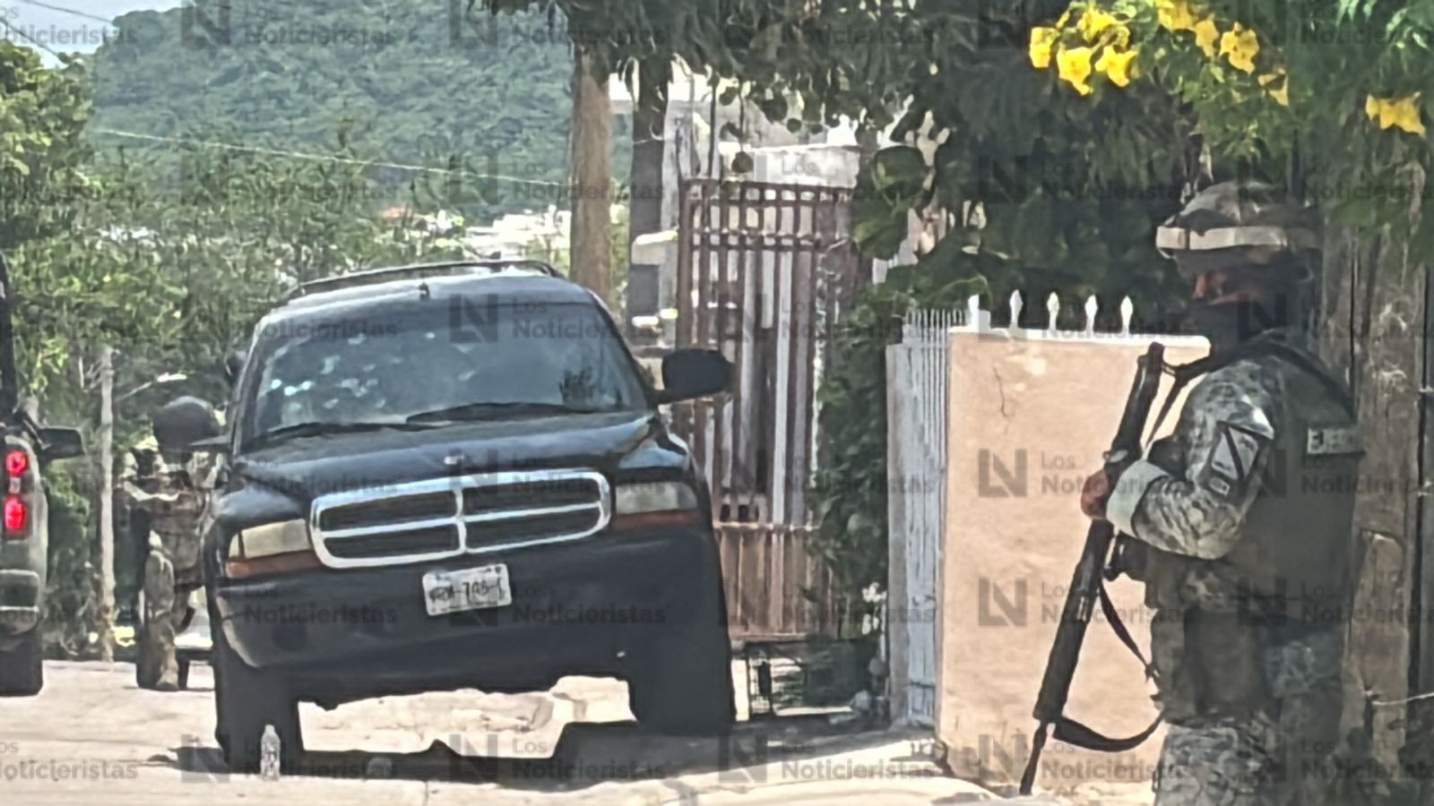 Ejército en ataque armado en la colonia Amistad en Culiacán