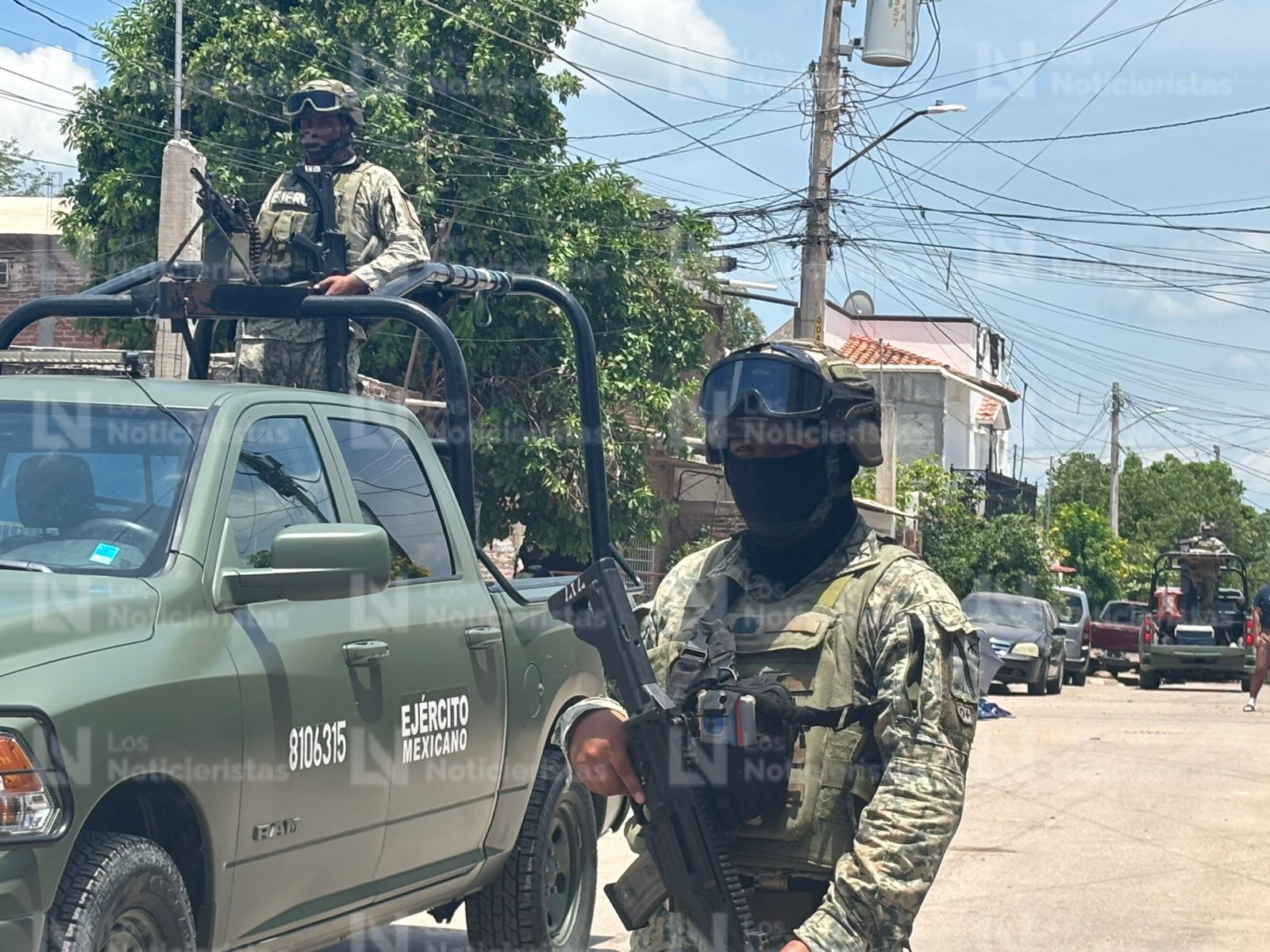 Ejército en ataque armado en la colonia Amistad en Culiacán