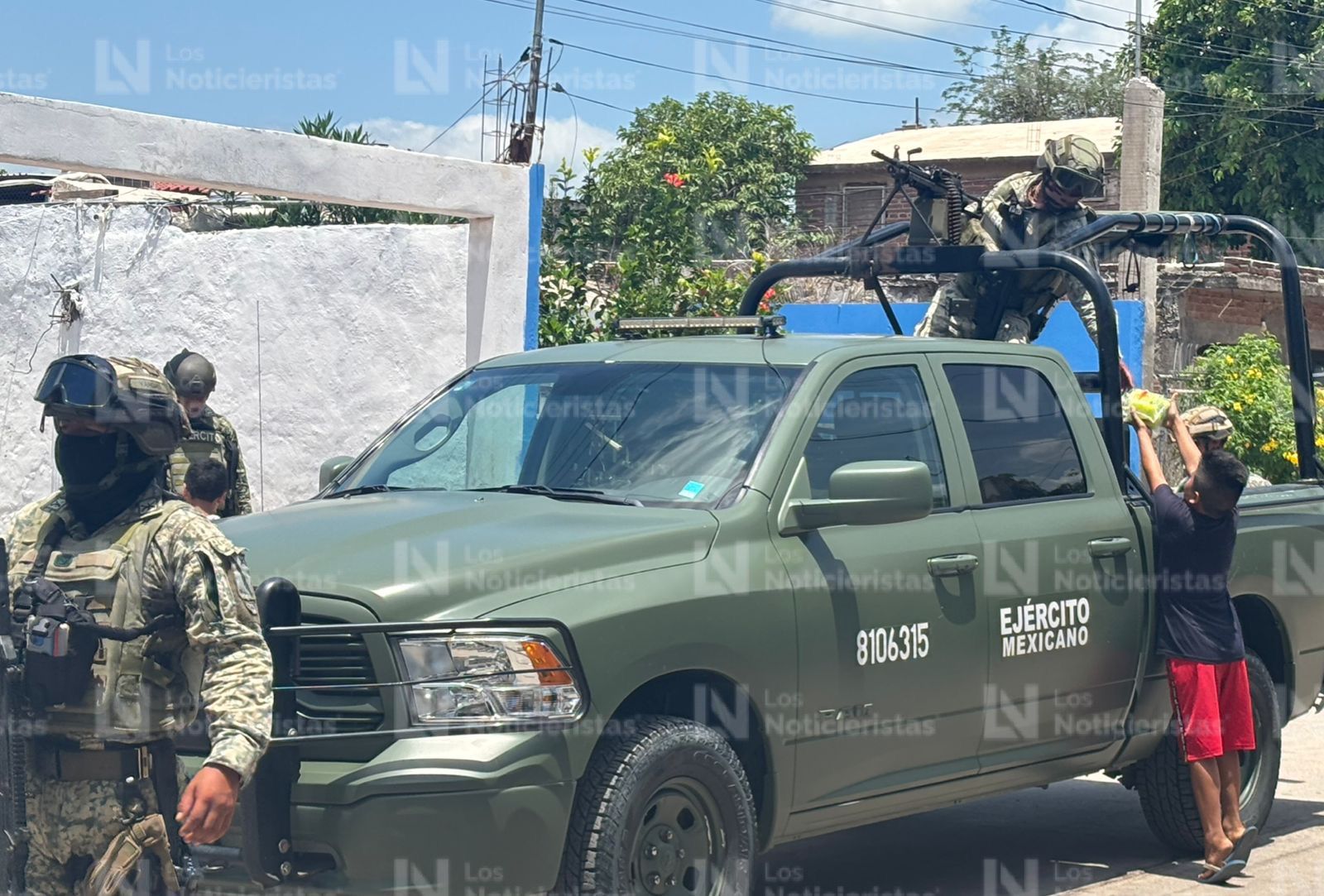 Ejército en ataque armado en la colonia Amistad en Culiacán