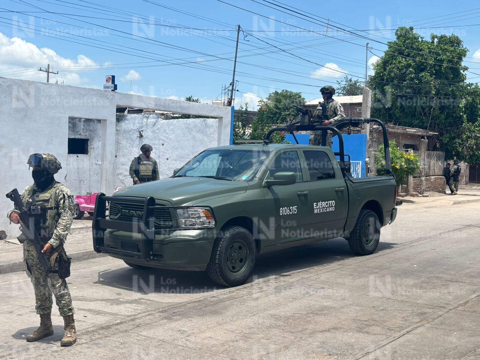 Ejército en ataque armado en la colonia Amistad en Culiacán